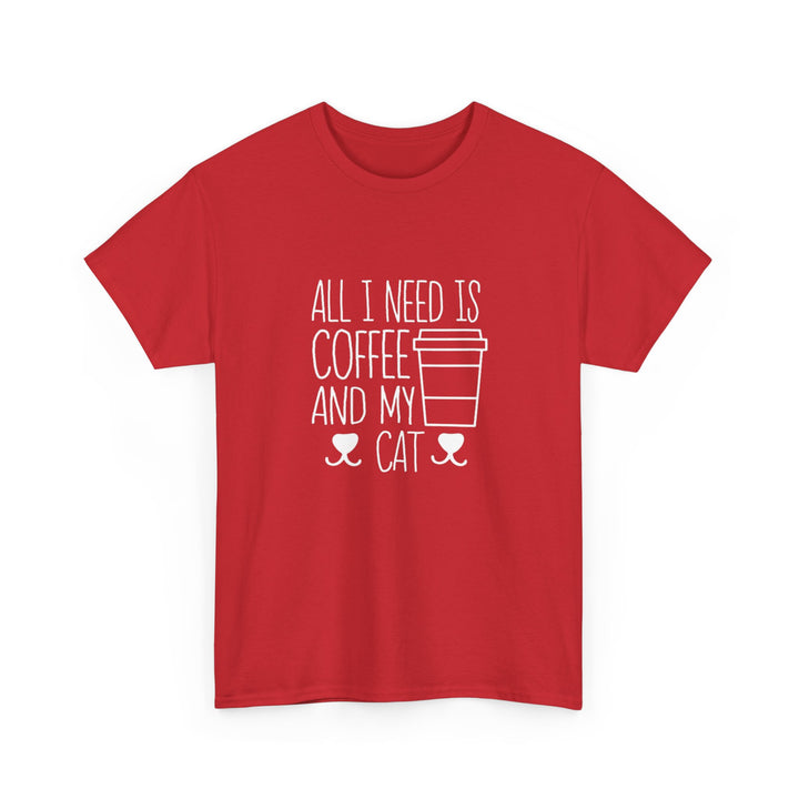 Coffee and My Cat Cotton Tee