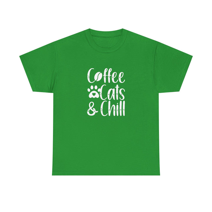 Coffee Cats and Chill Cotton Tee