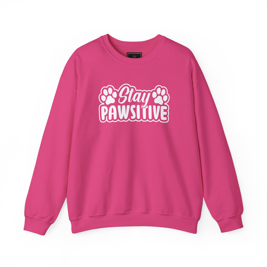 Stay Pawsitive Unisex Crewneck Sweatshirt