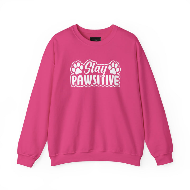 Stay Pawsitive Unisex Crewneck Sweatshirt