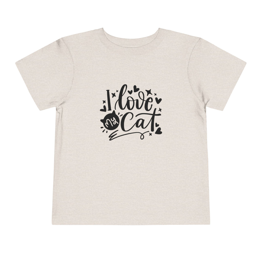 I Love My Cat Toddler Tee