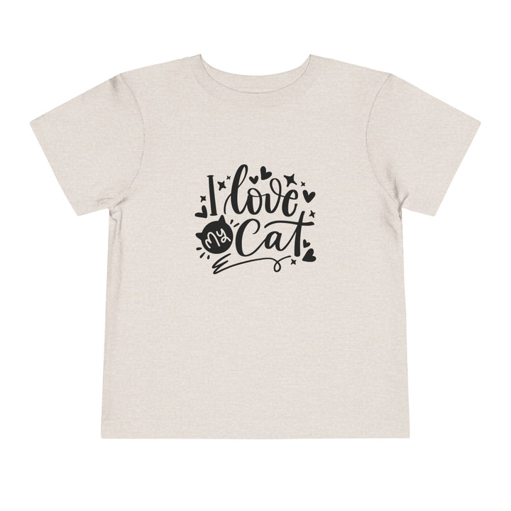 I Love My Cat Toddler Tee