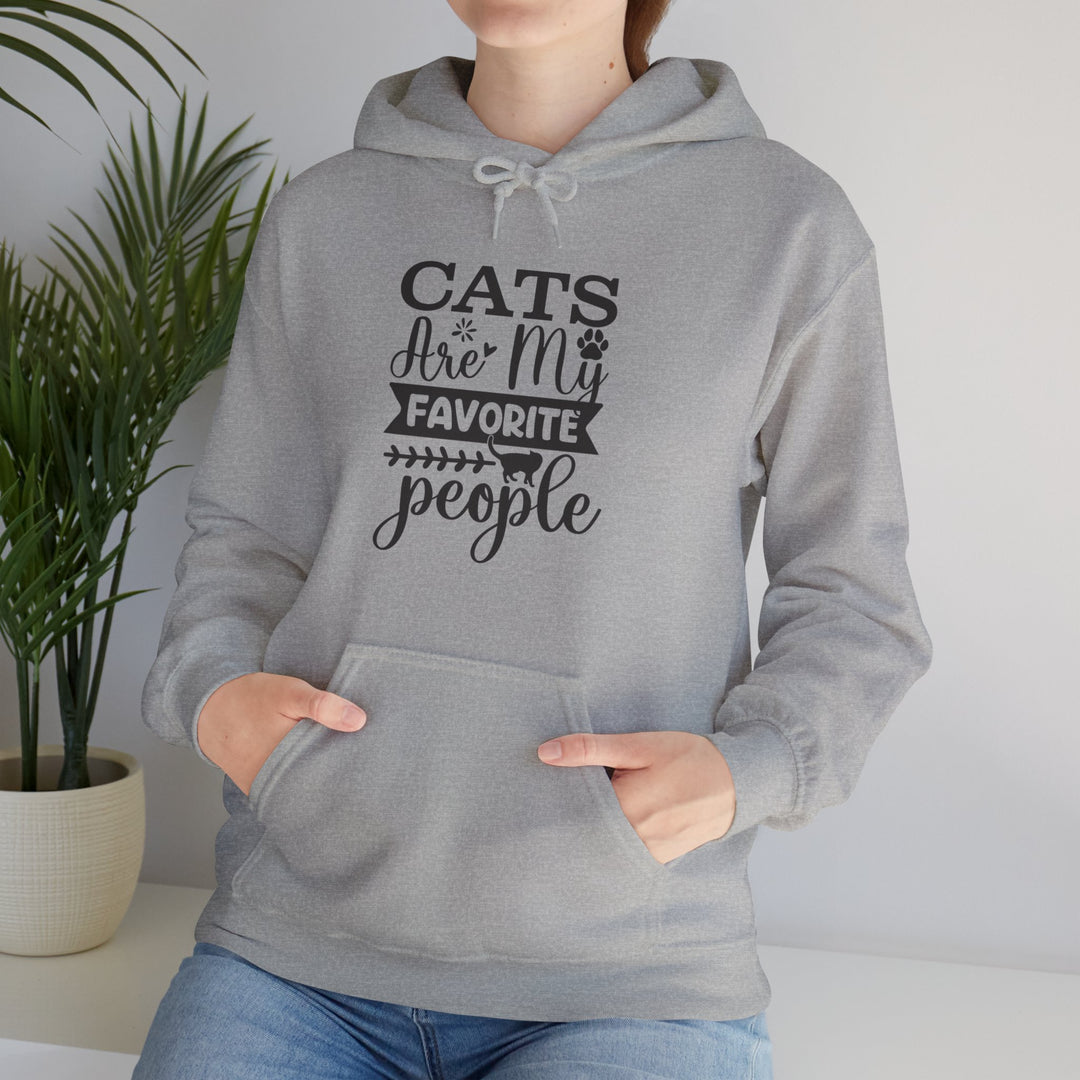 Cats Are My Favorite People Hooded Sweatshirt