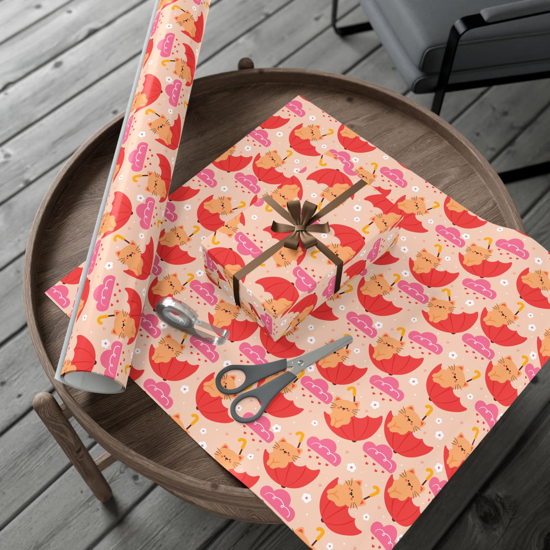 Umbrella Cats Gift Wrap