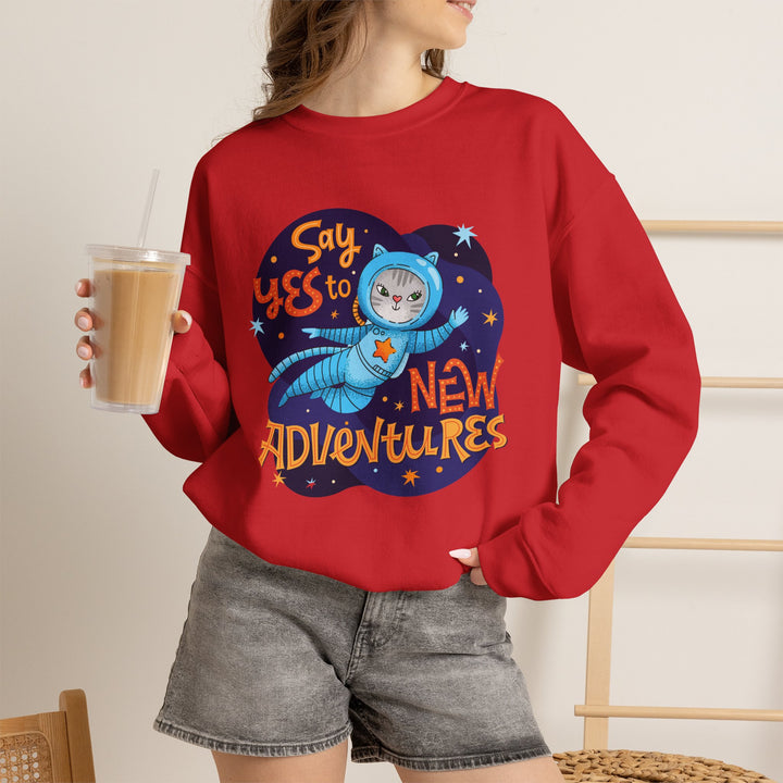 Adventure Kitty Crewneck Sweatshirt