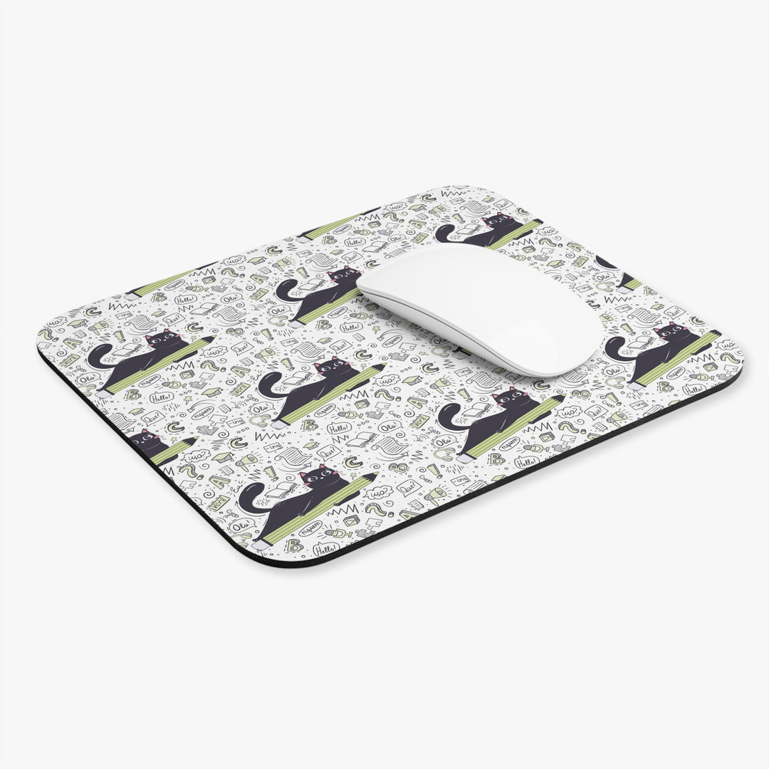 Language Cat Mouse Pad