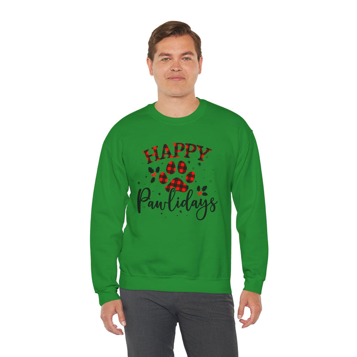 Happy Pawlidays Unisex Crewneck Sweatshirt