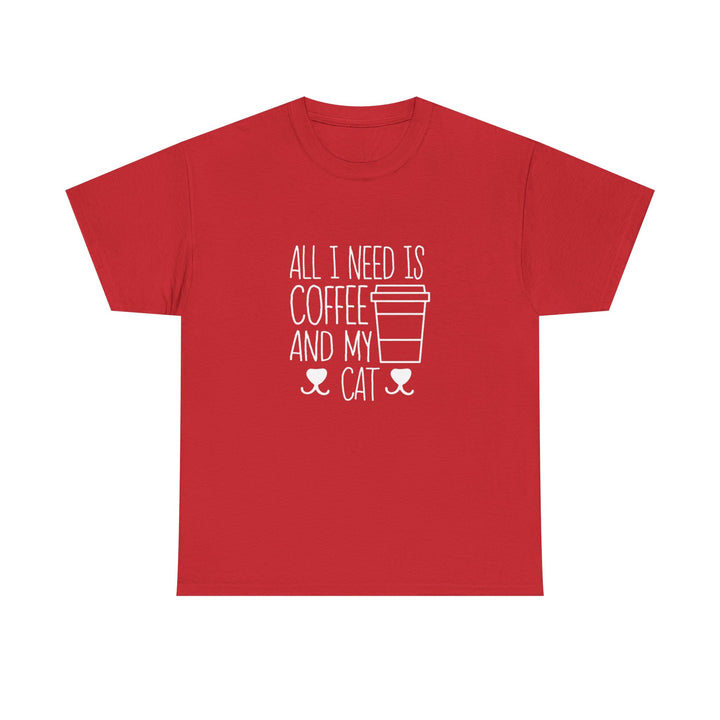 Coffee and My Cat Cotton Tee