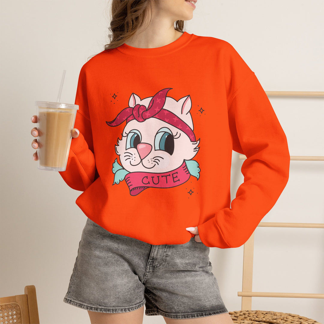 Tattoo Cat Crewneck Sweatshirt