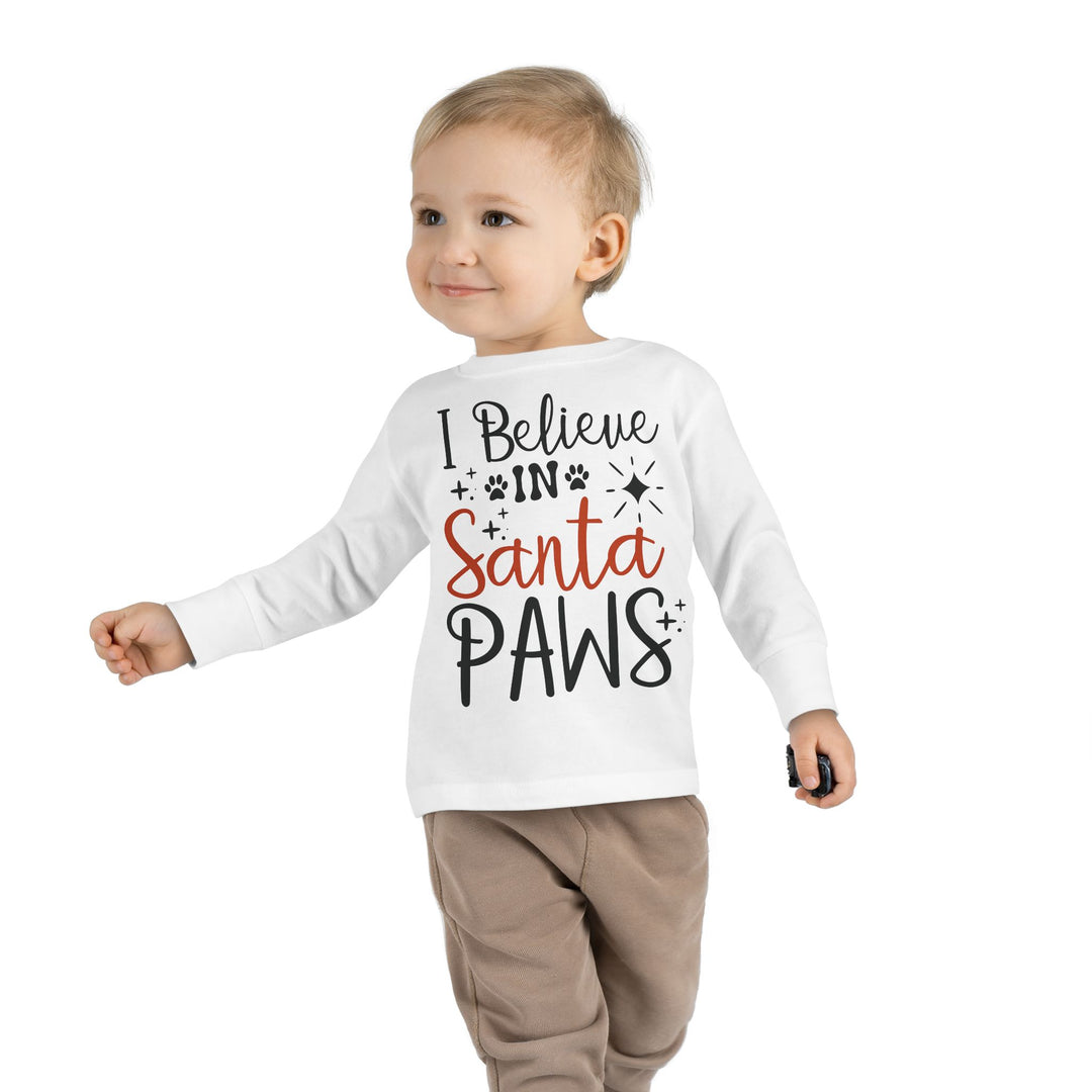 Santa Paws Toddler Long Sleeve Tee
