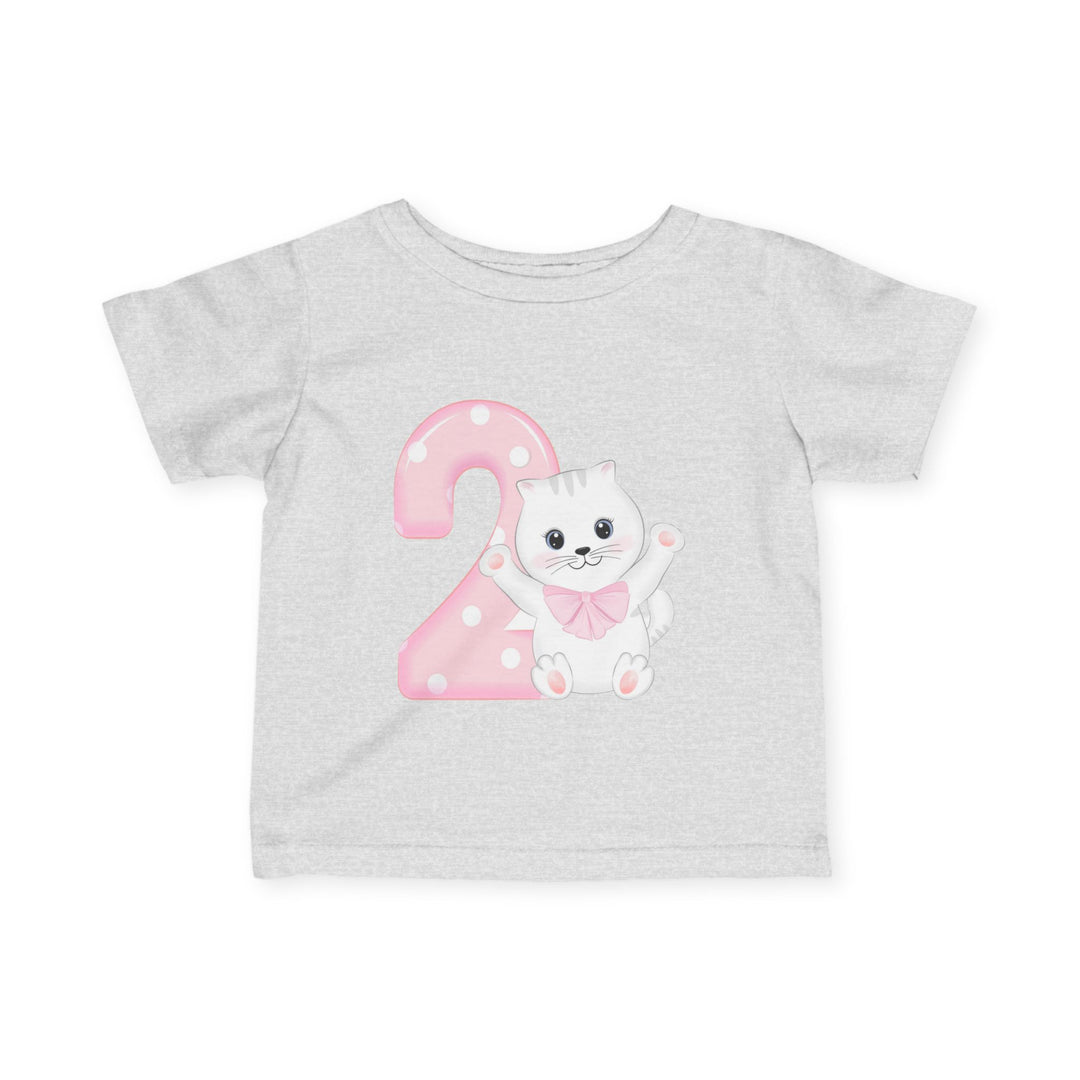 Happy 2nd Birthday Cat Infant Fine Jersey Tee