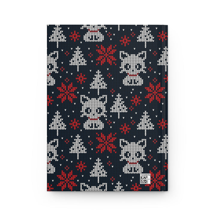 Christmas Sweater Cat Hardcover Journal