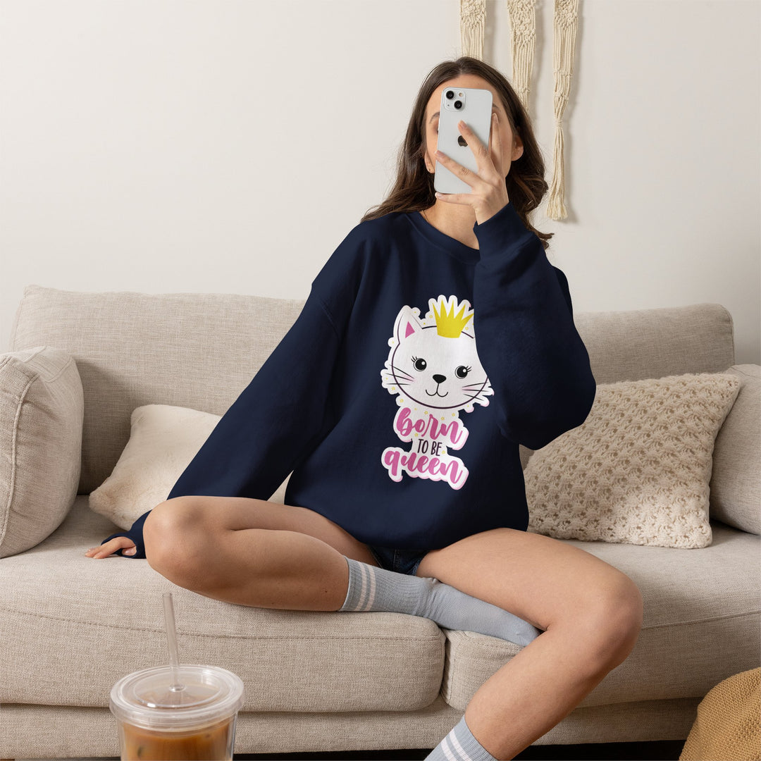 Queen Kitty Crewneck Sweatshirt