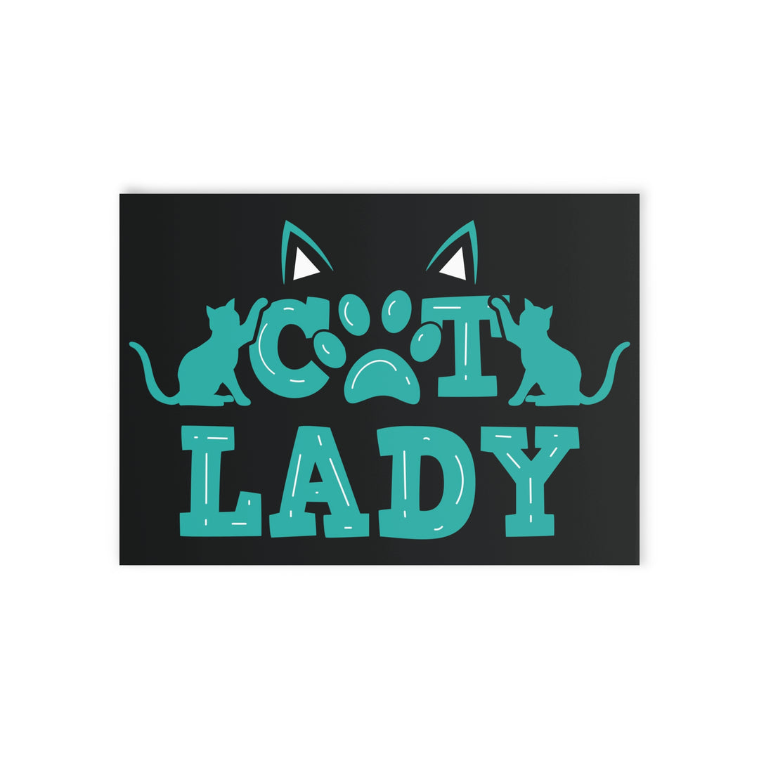 Cat Lady Greeting Card