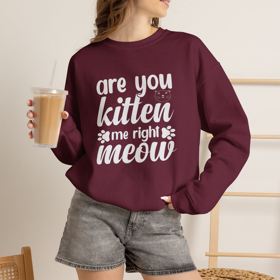 Kitten Me Right Meow Crewneck Sweatshirt