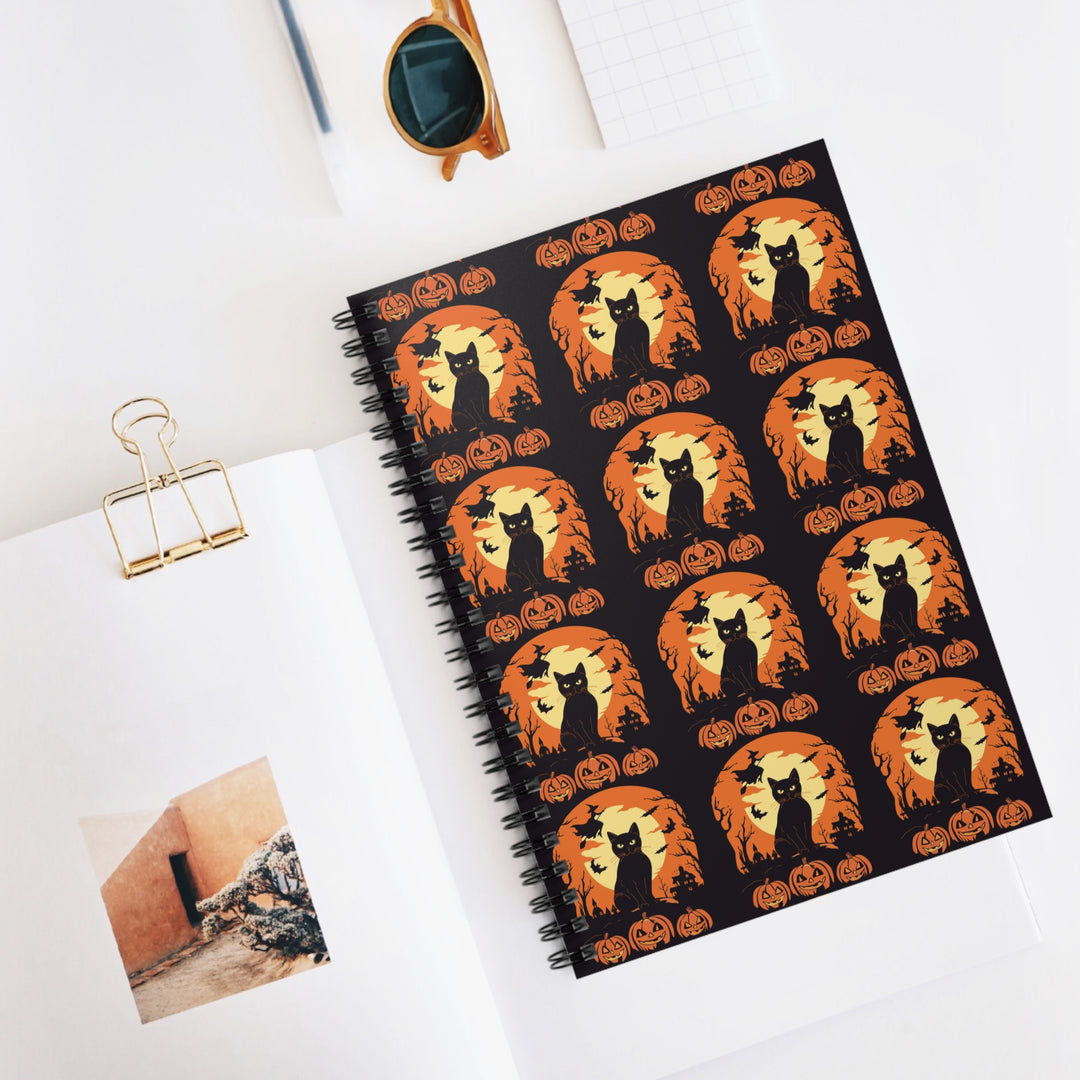 Spooky Kitty Spiral Notebook