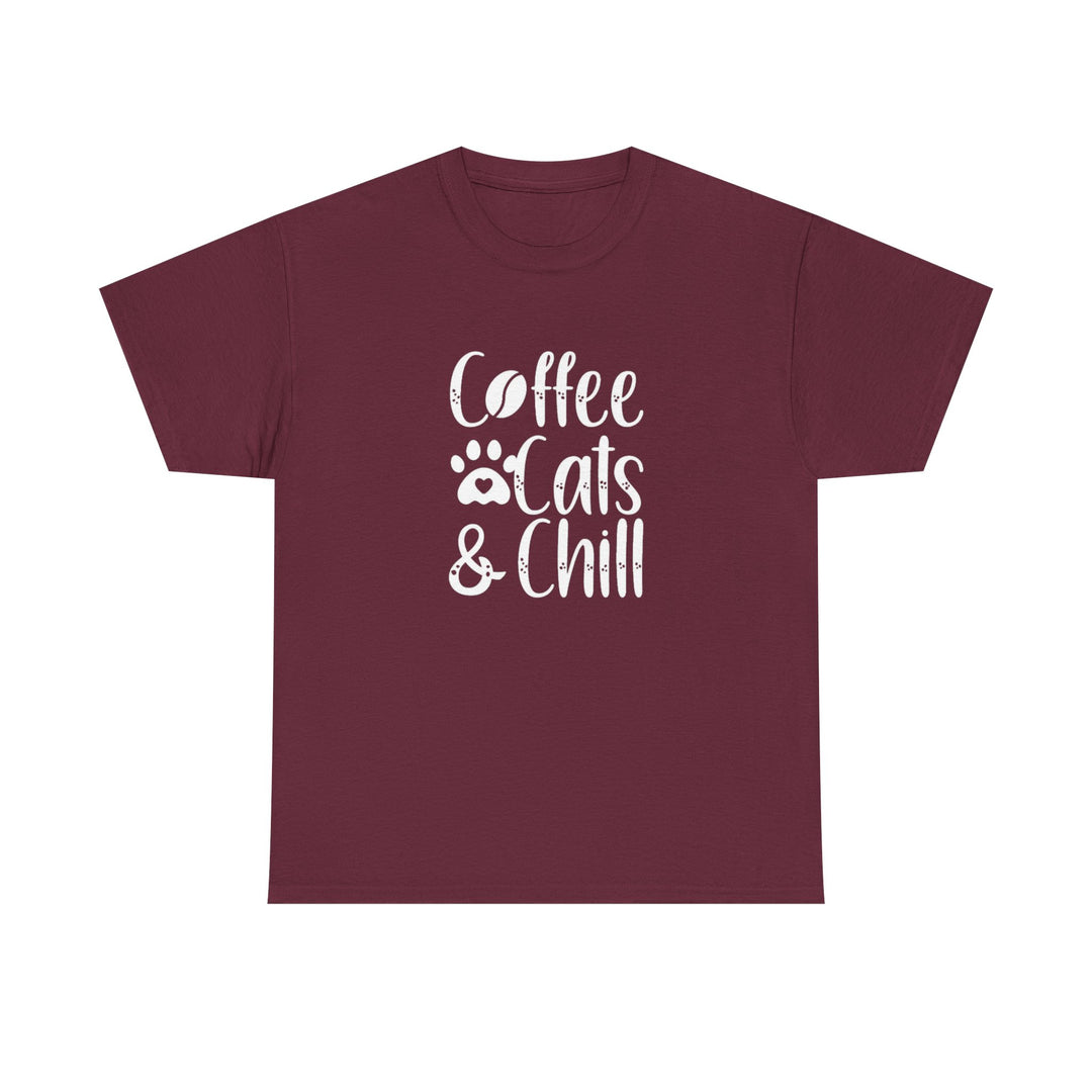 Coffee Cats and Chill Cotton Tee