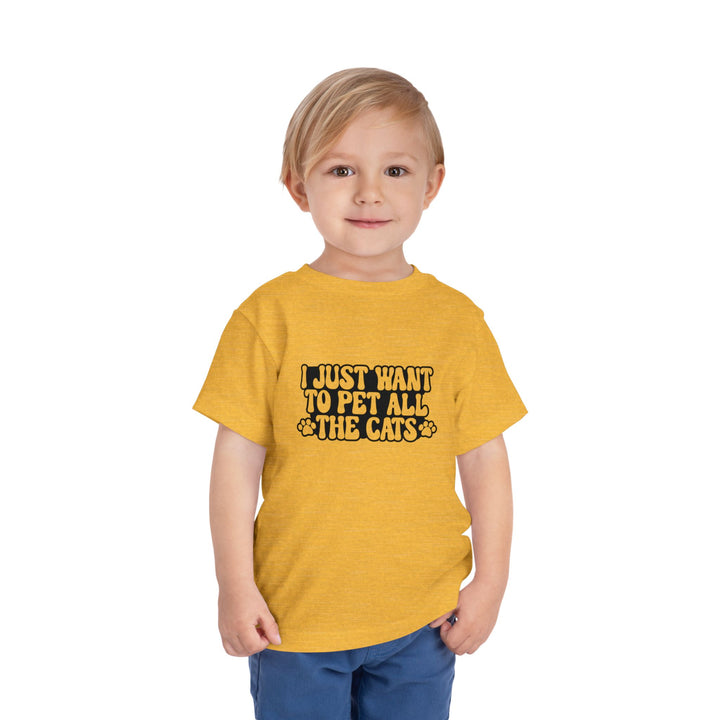 Pet All The Cats Toddler Tee