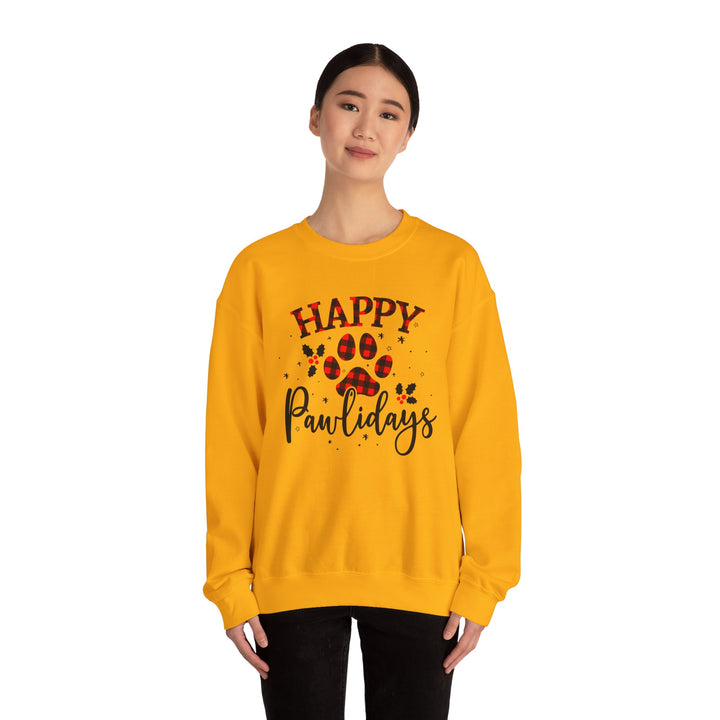 Happy Pawlidays Unisex Crewneck Sweatshirt