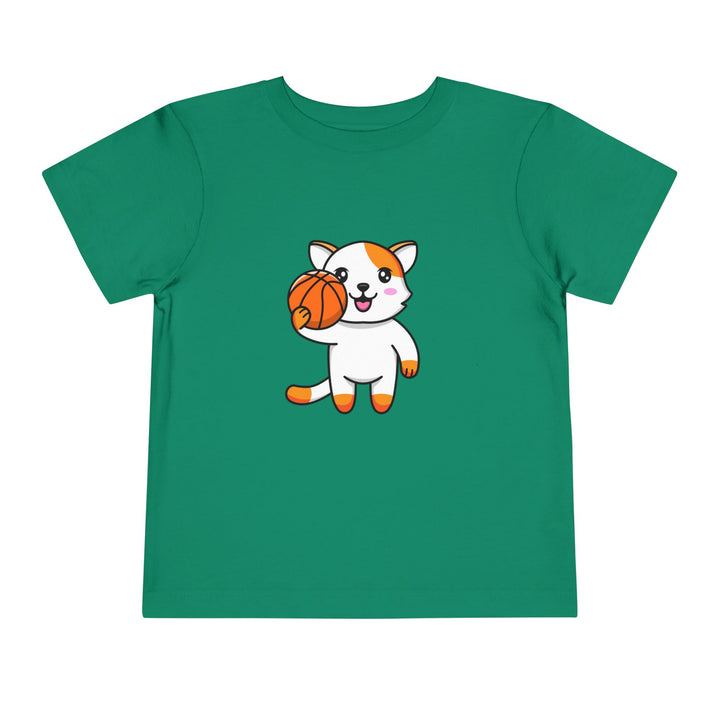 Basketball Cat Toddler Tee