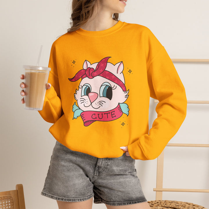 Tattoo Cat Crewneck Sweatshirt