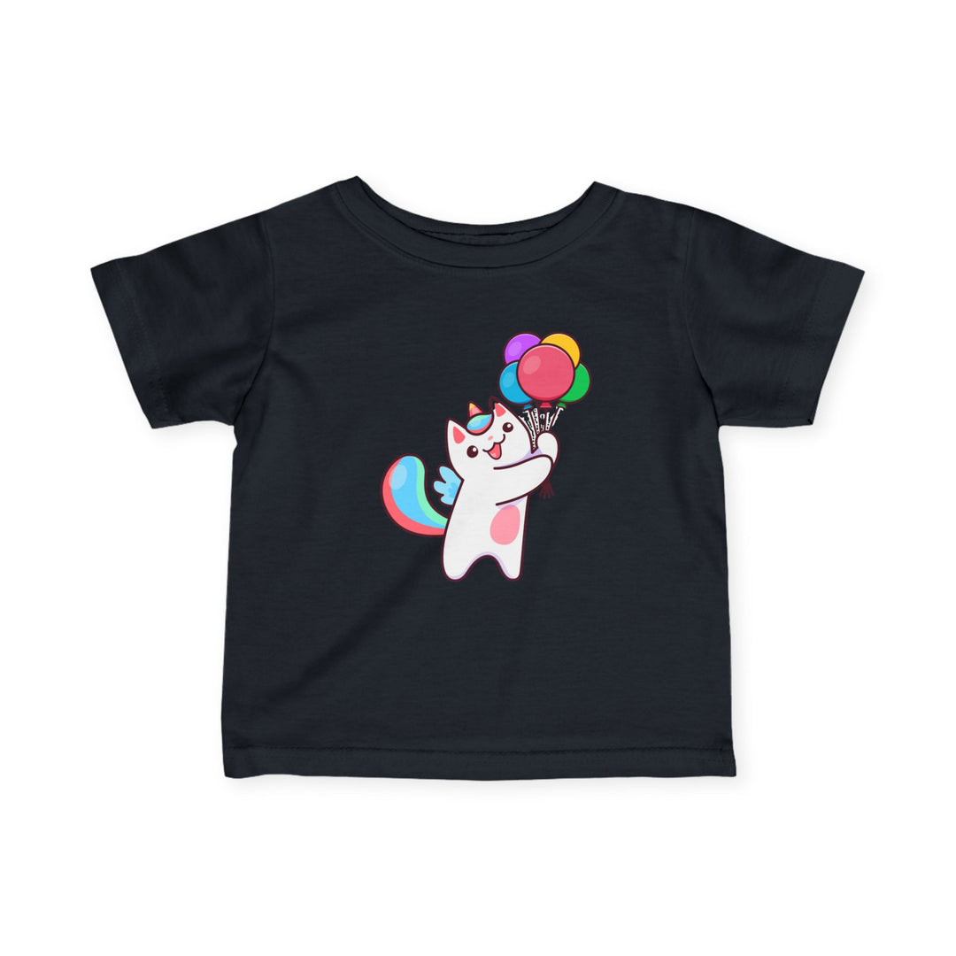 Caticorn and Balloons Infant Fine Jersey Tee