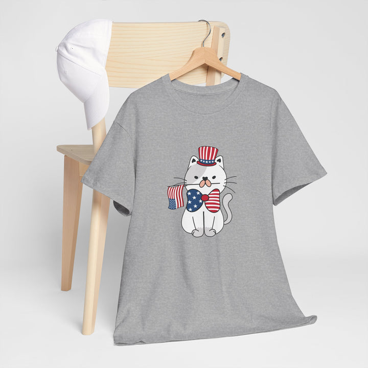 Patriotic Cat Cotton Tee