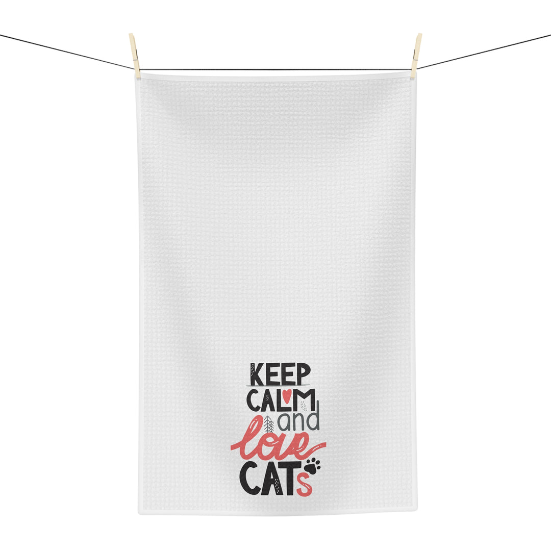 Keep Calm Love Cats Tea Towel