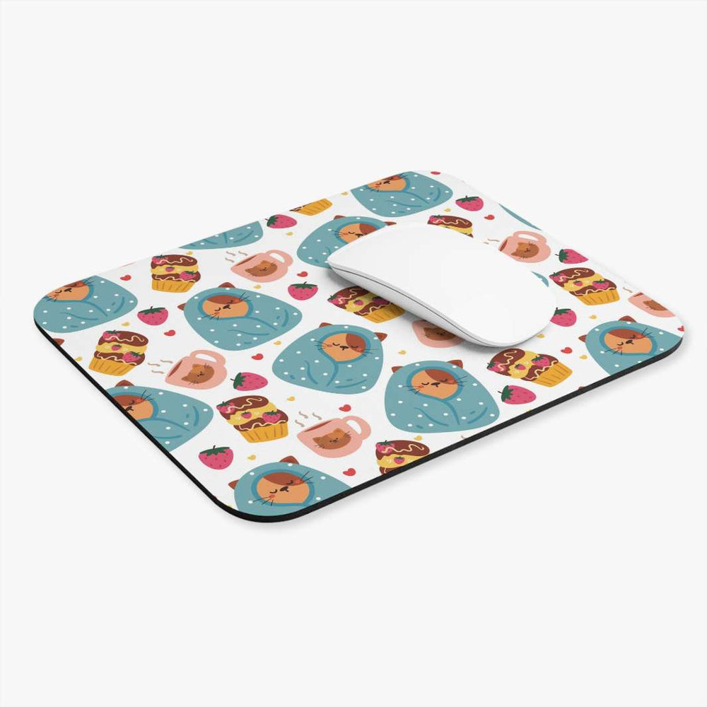Blanket Cat Mouse Pad - Happy Little Kitty