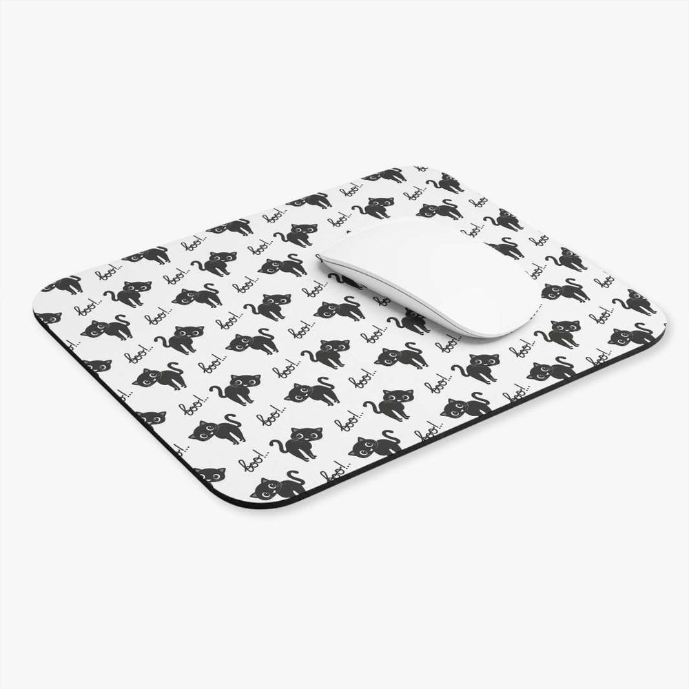 Boo Kitty Mouse Pad - Happy Little Kitty