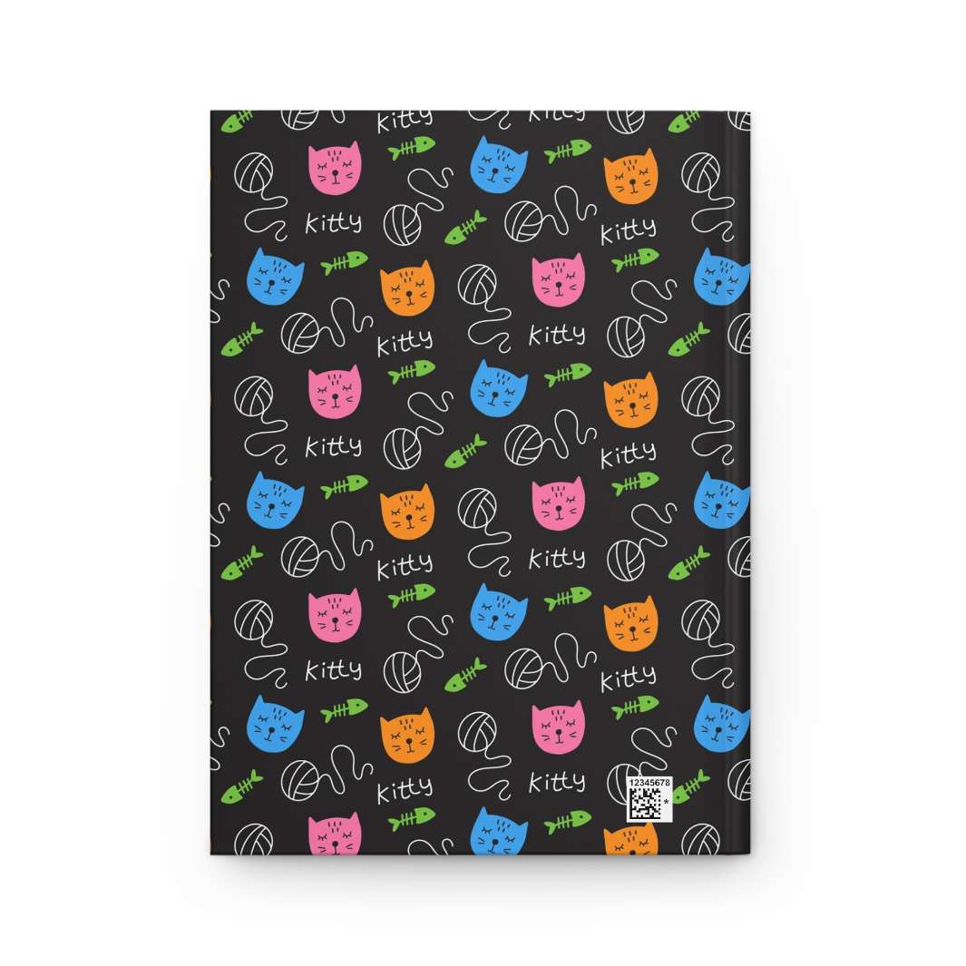 Bright Kitty Hardcover Journal - Happy Little Kitty