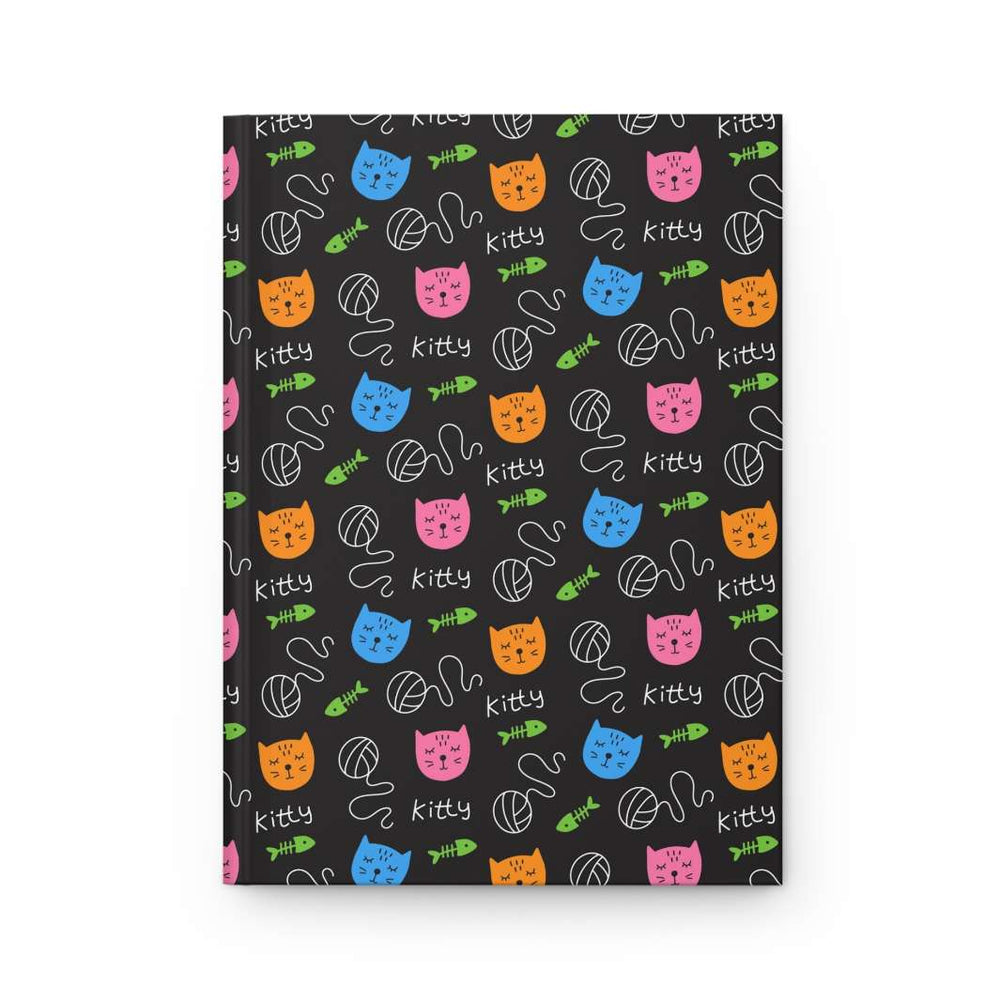 Bright Kitty Hardcover Journal - Happy Little Kitty