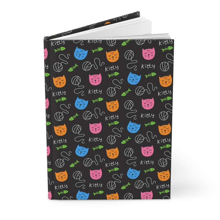 Bright Kitty Hardcover Journal - Happy Little Kitty