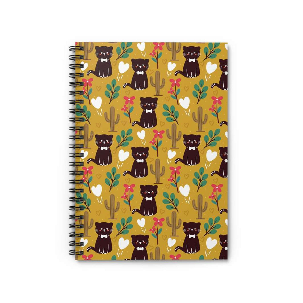 Cactus Cat Spiral Notebook - Happy Little Kitty