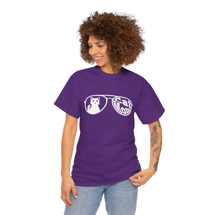 Cat Mom Cotton Tee- Happy Little Kitty