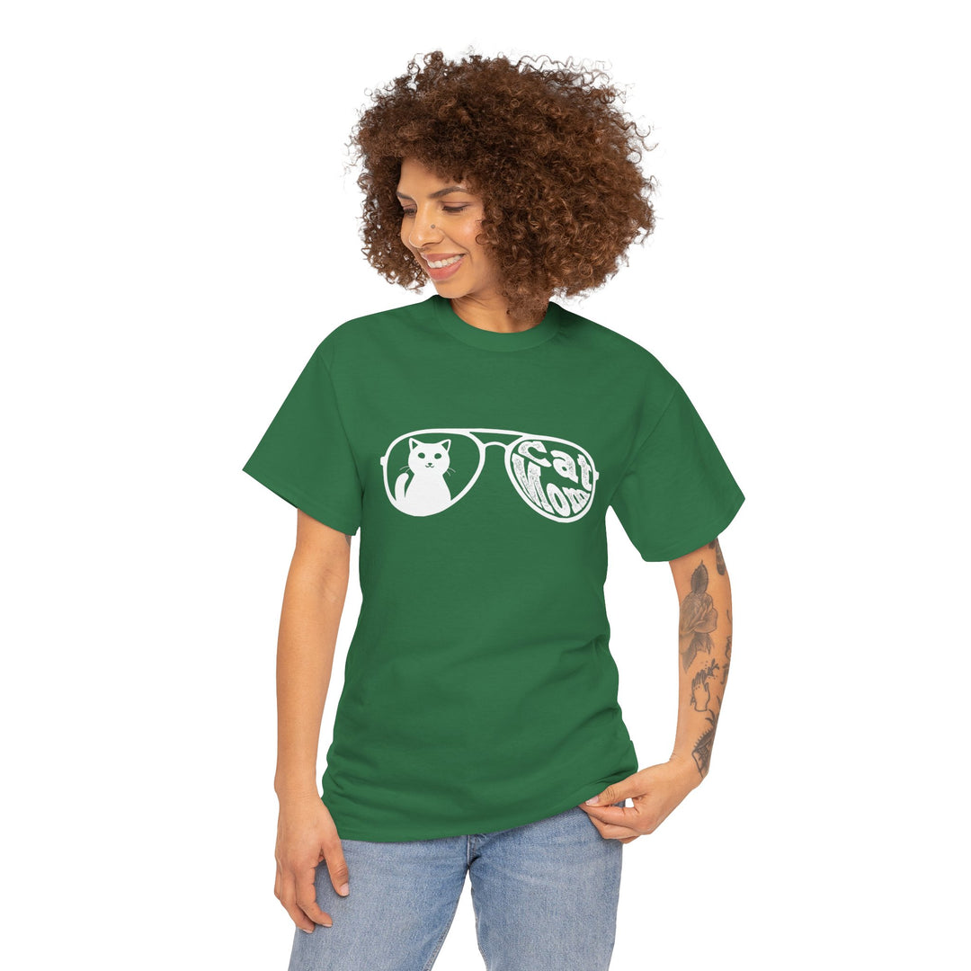 Cat Mom Cotton Tee- Happy Little Kitty