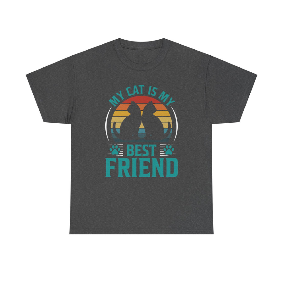 Cat's Best Friend Cotton Tee- Happy Little Kitty