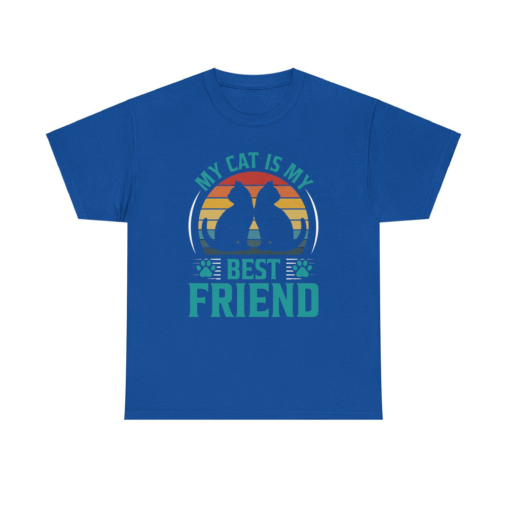 Cat's Best Friend Cotton Tee- Happy Little Kitty