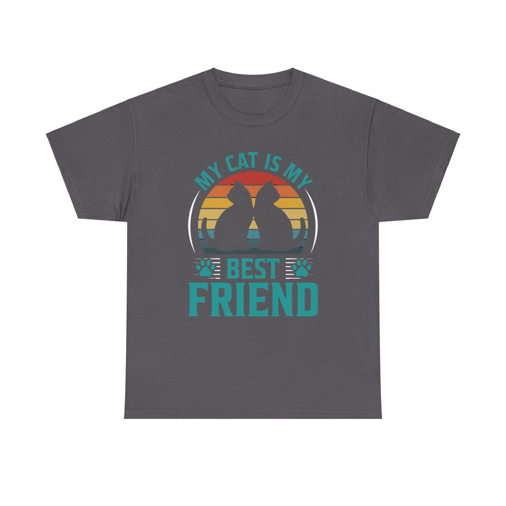 Cat's Best Friend Cotton Tee- Happy Little Kitty