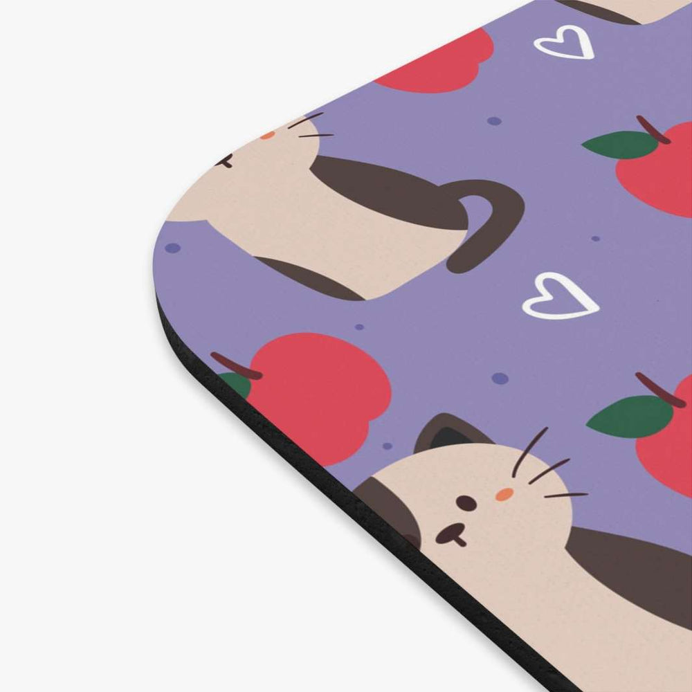 Cats and Apples Mouse Pad - Happy Little Kitty