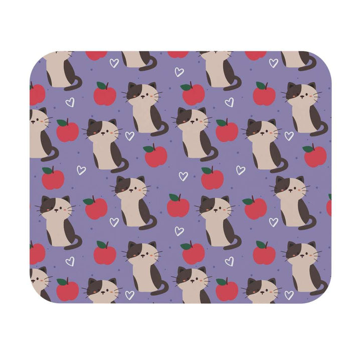 Cats and Apples Mouse Pad - Happy Little Kitty