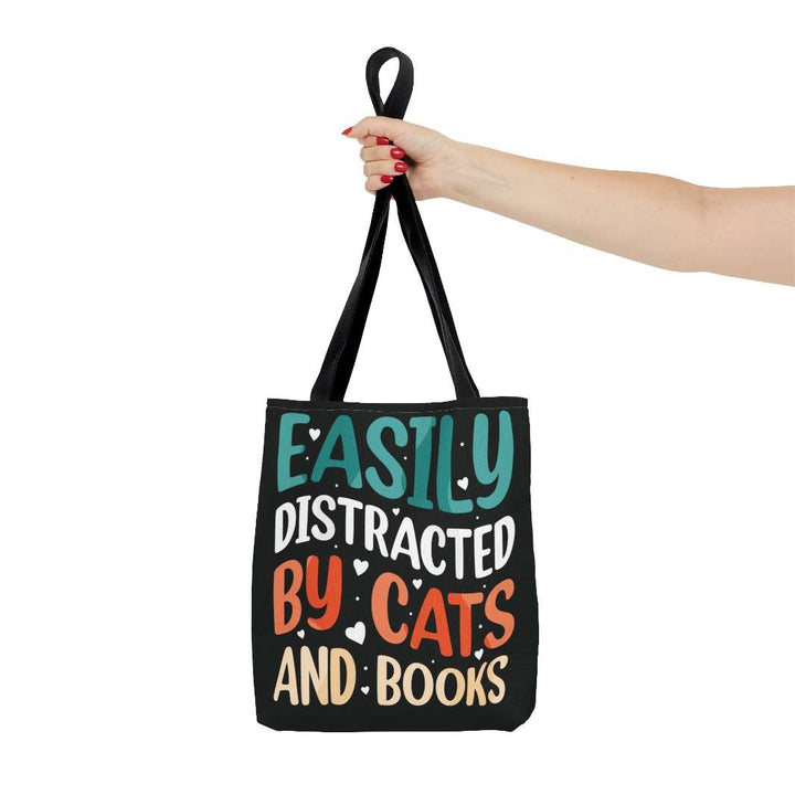 Cats and Books Tote Bag - Happy Little Kitty