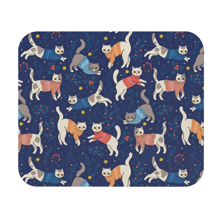 Cats in Sweaters Mouse Pad- Happy Little Kitty