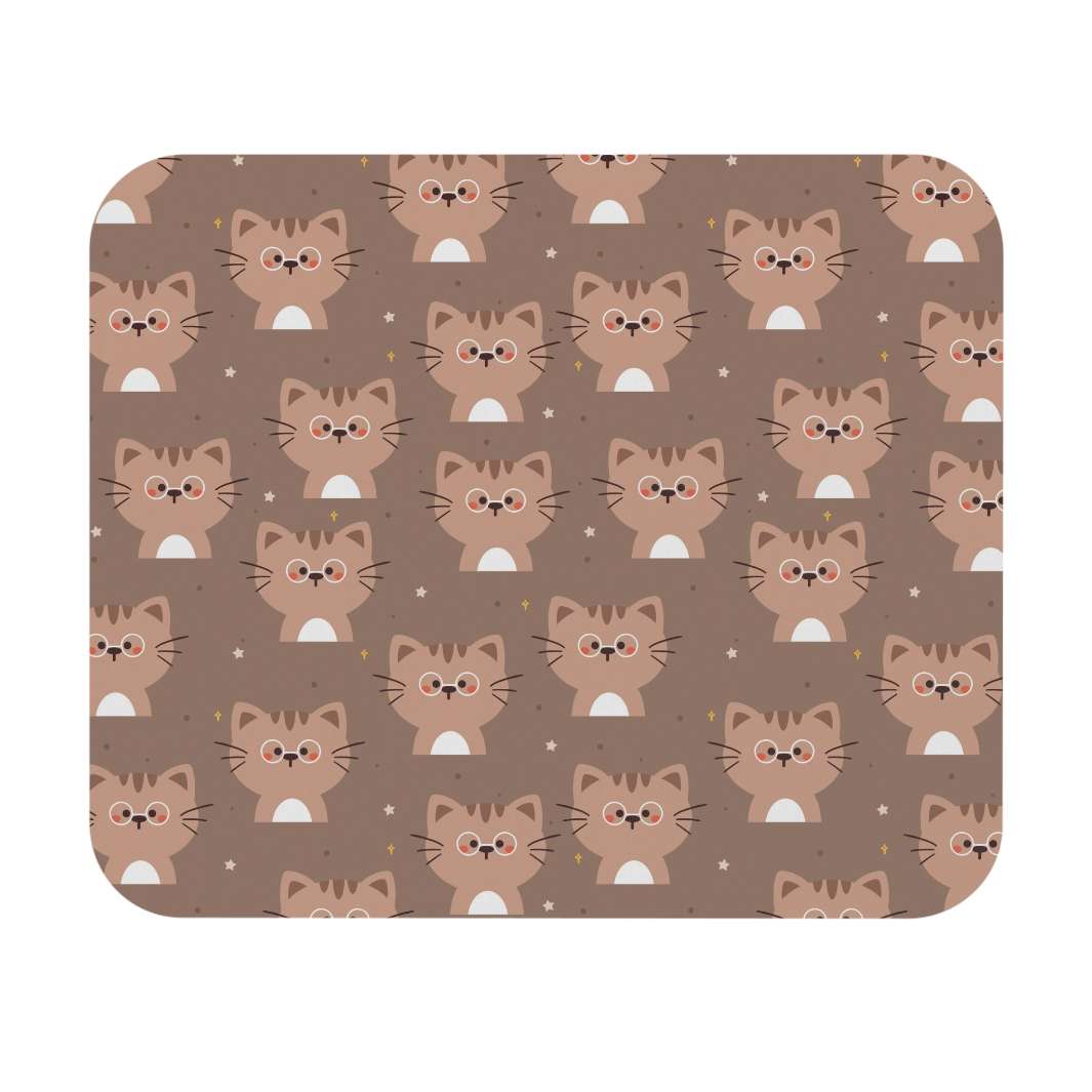 Chocolate Cat Mouse Pad - Happy Little Kitty