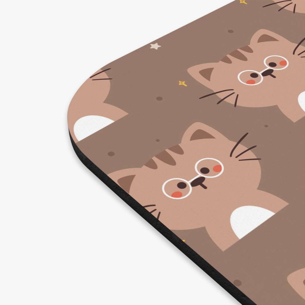 Chocolate Cat Mouse Pad - Happy Little Kitty