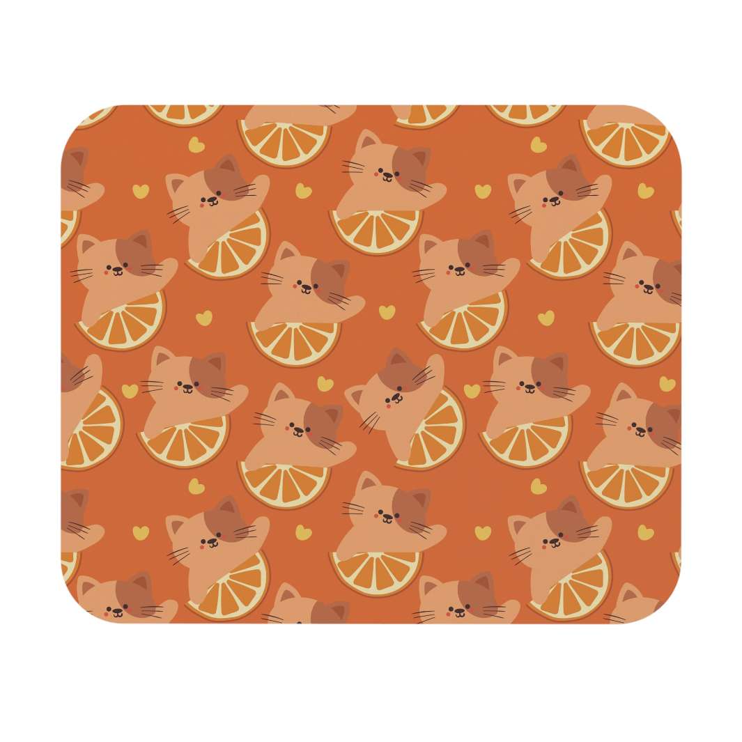 Citrus Cat Mouse Pad- Happy Little Kitty