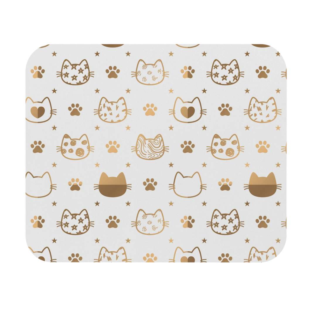 Golden Cat Mouse Pad - Happy Little Kitty