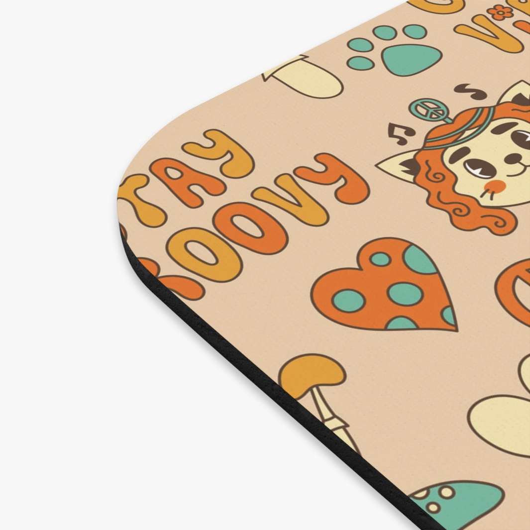 Groovy Cat Mouse Pad - Happy Little Kitty