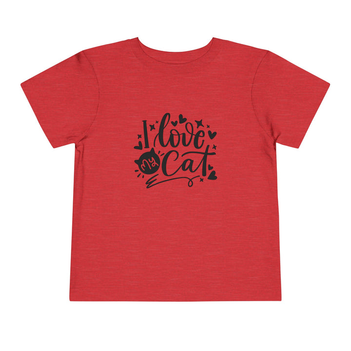 I Love My Cat Toddler Tee - Happy Little Kitty