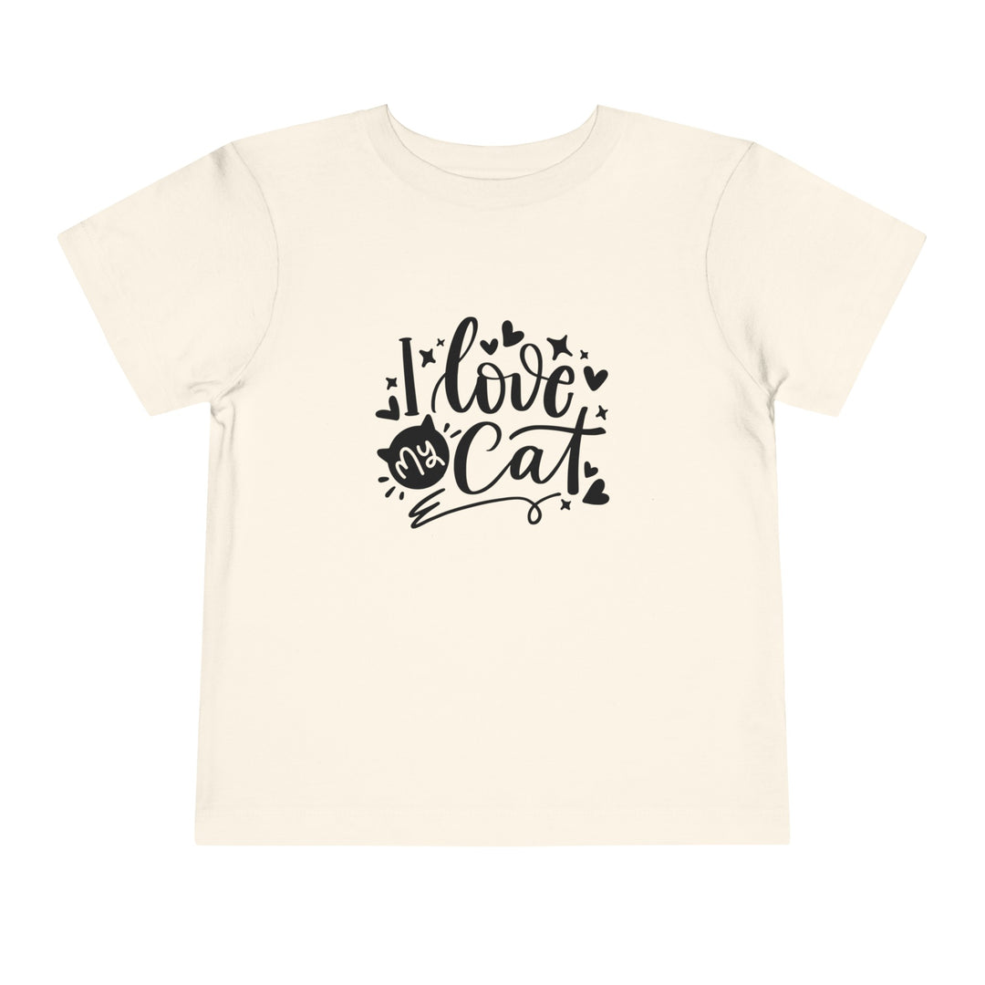 I Love My Cat Toddler Tee - Happy Little Kitty